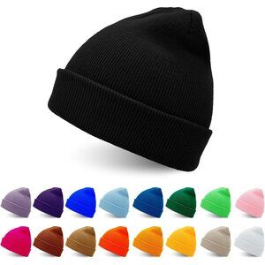 Essential Hand-Knitted Warm Beanie - Comfortable Slouchy Hat for Winter Days